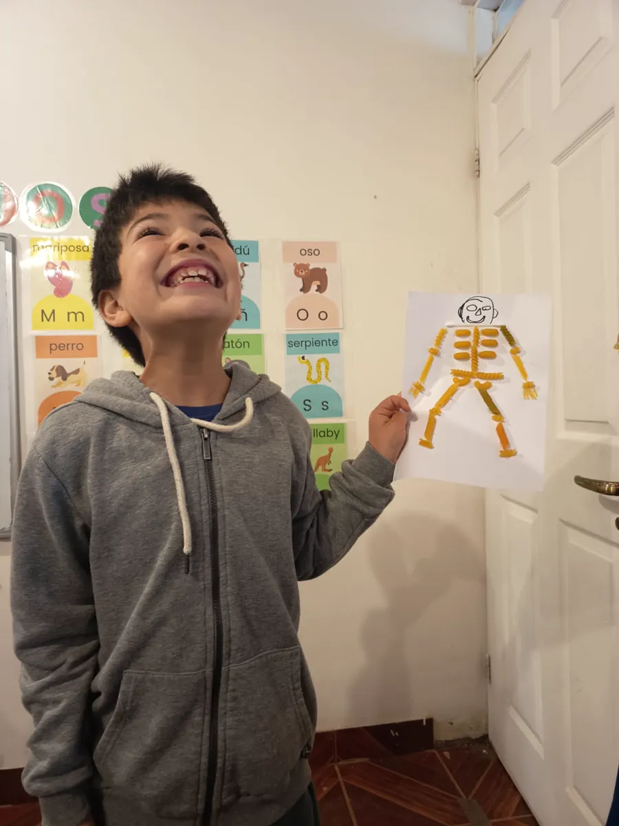 El cuerpo humano, con material concreto